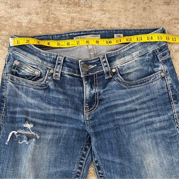 🔥🔥🐾 BKE Women's Straight Leg Jeans - Faded Indigo - Picture 5 of 10